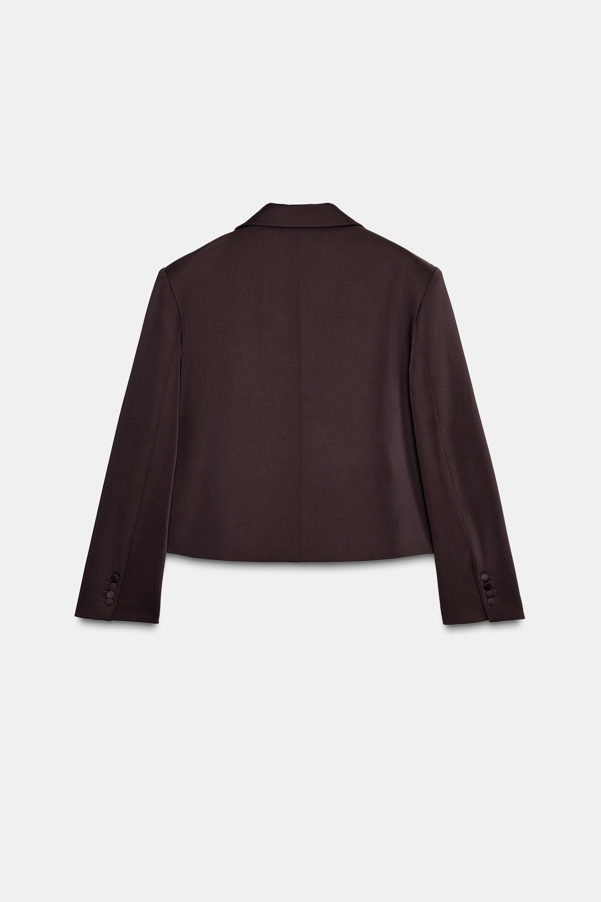 VESTE CROISÉE SATINÉE